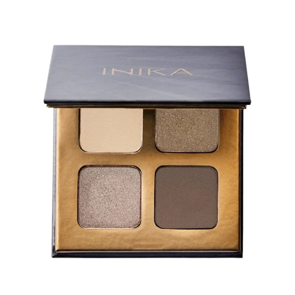 INIKA Organic Eyeshadow Quad luomiväripaletti Wind
