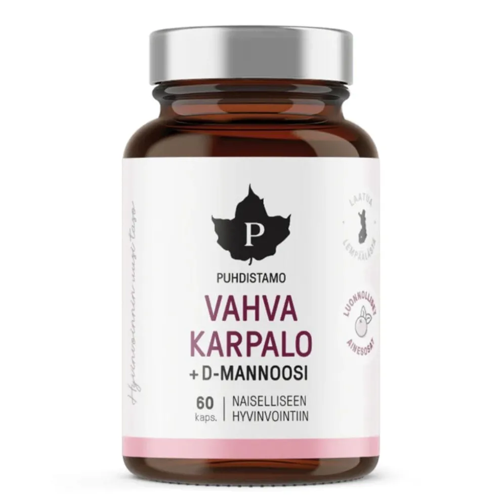 Karpalokapseli Puhdistamo Vahva Karpalo + D-mannoosi 60 kaps.