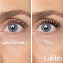 Luonnolliset irtoripset LaShh Aire ripsitupsut, kirkas liima
