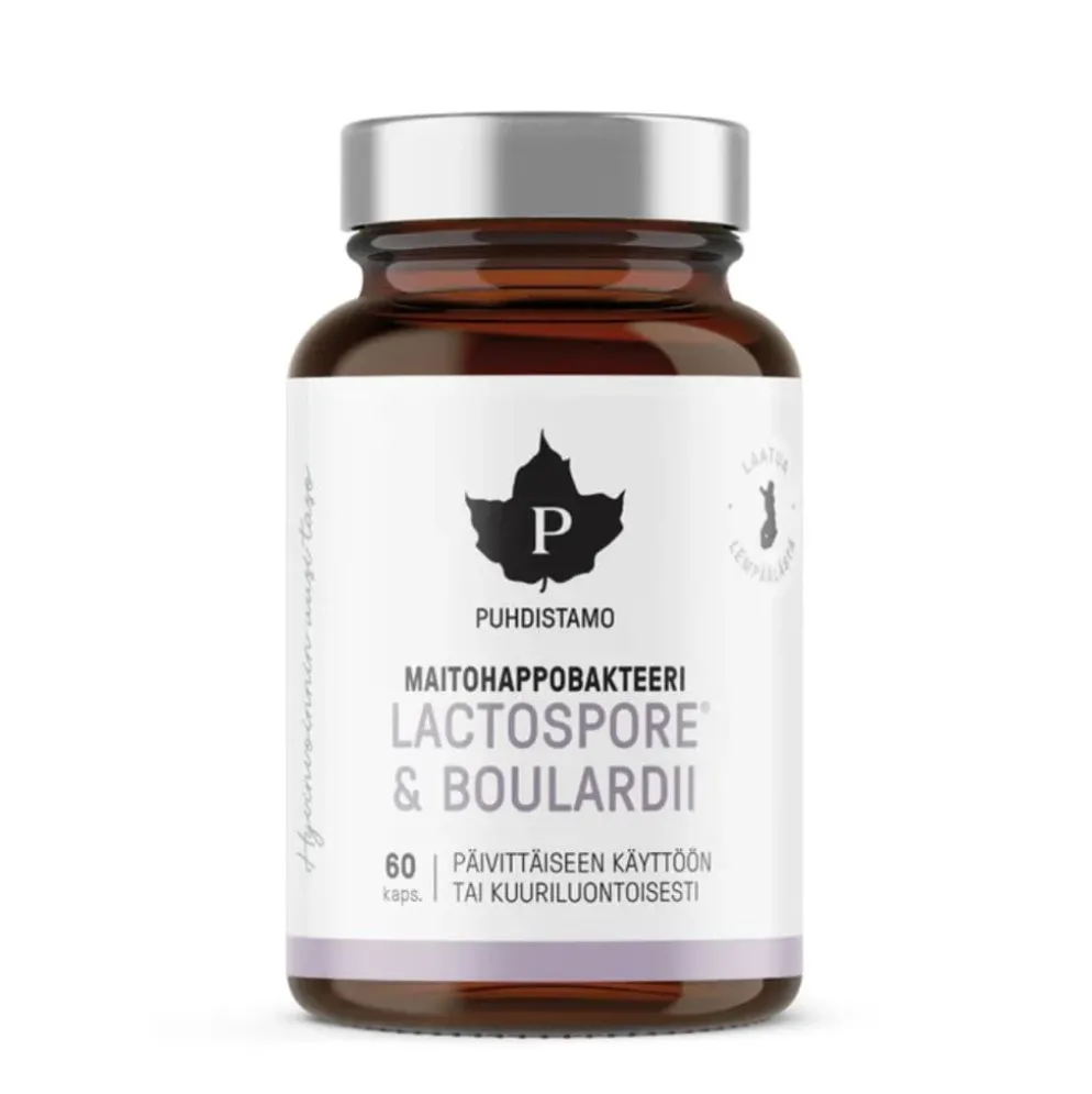 Puhdistamo Maitohappobakteeri - Lactospore & Boulardii 60 kaps.