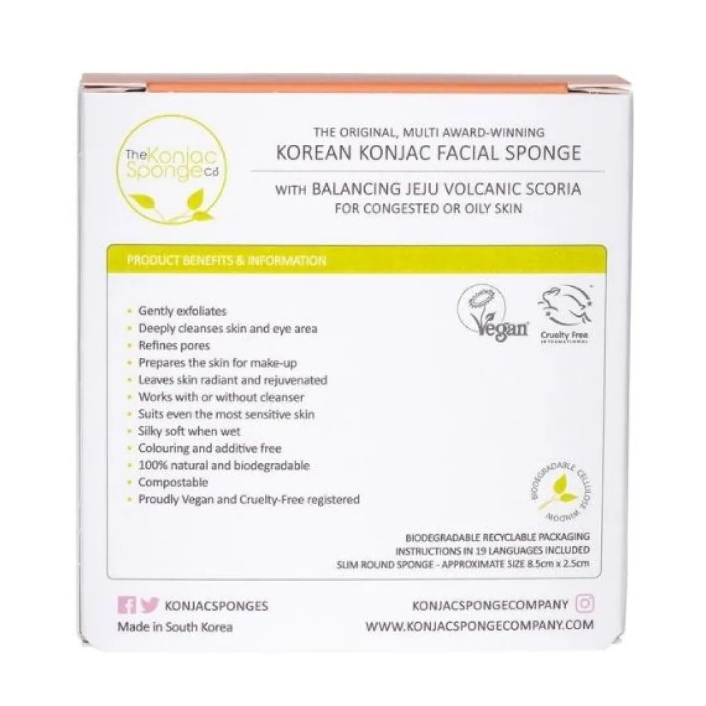 The Konjac Sponge Company Mandala Jeju Scoria konjac sieni