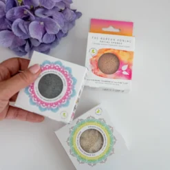 The Konjac Sponge Company Mandala Yellow Clay konjac sieni