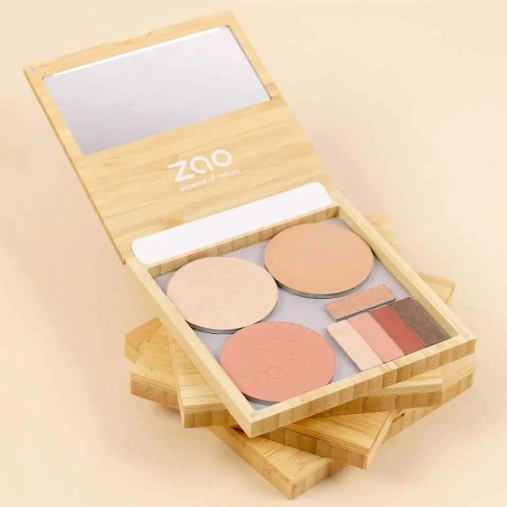 Zao Bamboo Box täytettävä meikkipaletti