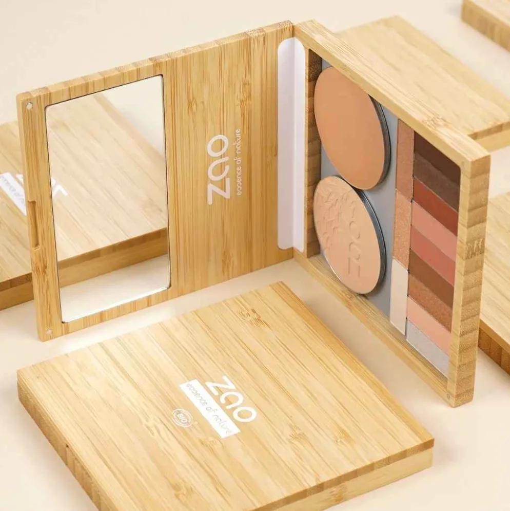 Zao Bamboo Box täytettävä meikkipaletti